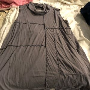 Purple mock turtleneck jersey  dress